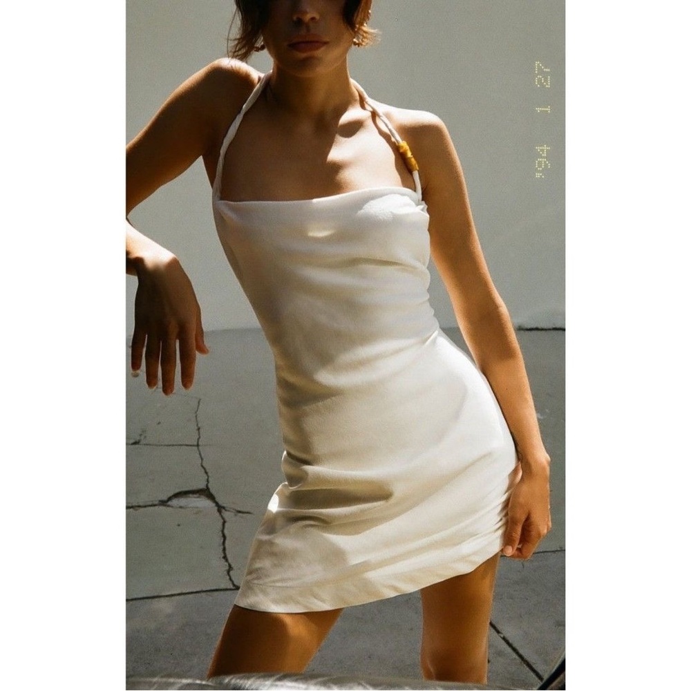 Zara linen blend dress size Small